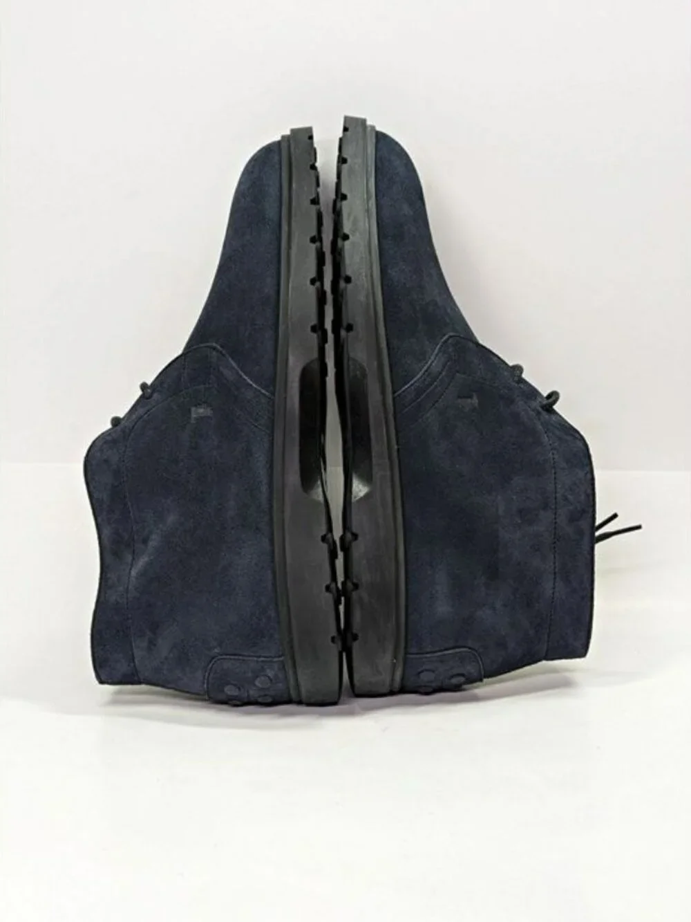 Tod's Men’s Blue Suede Desert Round Toe Ankle Boots Size 8.5 (MSRP $775)